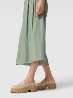 Marc O'Polo Penny-Loafer Mit Hohem Absatz Modell 'ALAMA' - Sand