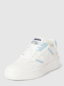 Modegeschäft Für Damenschuhe 13 MoEa Sneaker Mit Label-Details - Weiß