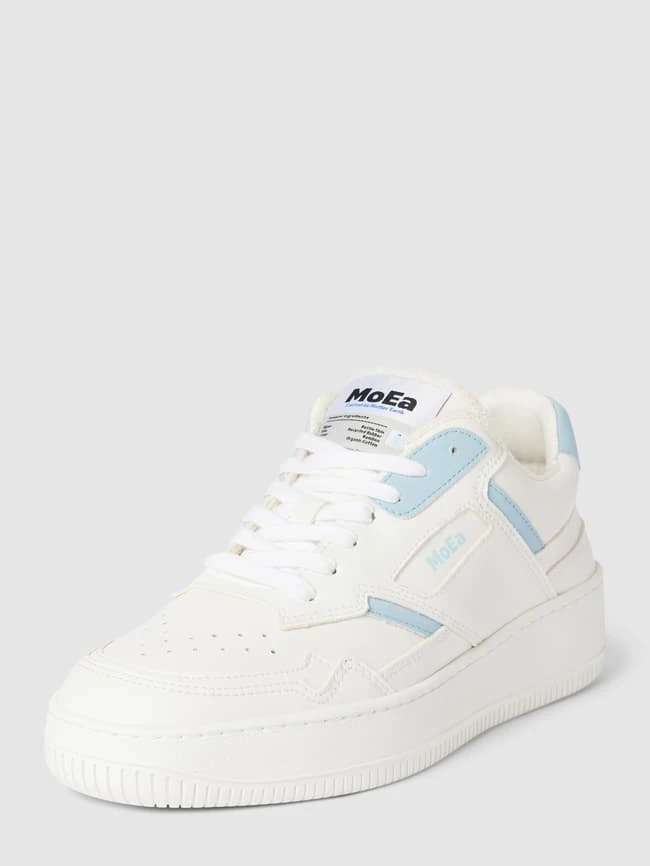 MoEa Sneaker Mit Label-Details - Weiß 1 MoEa Sneaker Mit Label-Details - Weiß