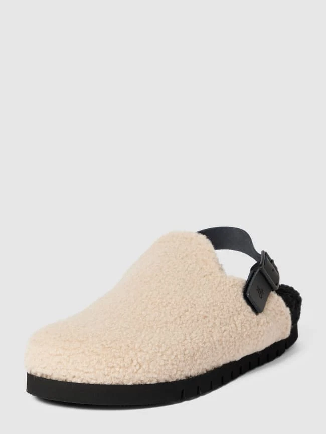 Marc O'Polo Hausschuhe Mit Riemen Modell 'Pantofell' - Beige 1 Marc O'Polo Hausschuhe Mit Riemen Modell 'Pantofell' - Beige