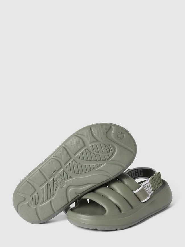 UGG Sandalen Mit Label-Details Modell 'FLUFF YEAH' - Olivgrün 4 UGG Sandalen Mit Label-Details Modell 'FLUFF YEAH' - Olivgrün – Bild 4