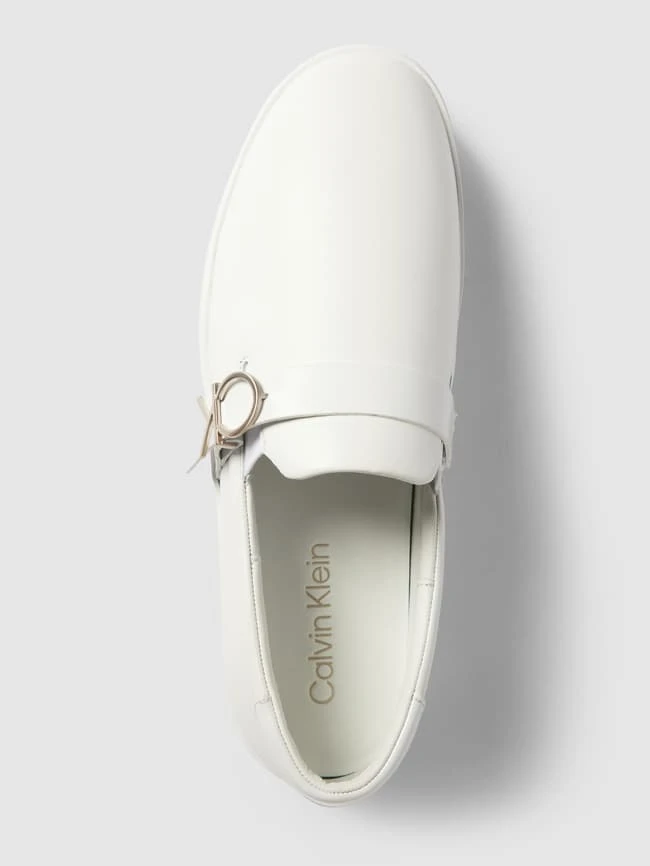 CK Calvin Klein Slip-on-Sneaker Aus Leder - Weiß 5 CK Calvin Klein Slip-on-Sneaker Aus Leder - Weiß – Bild 5