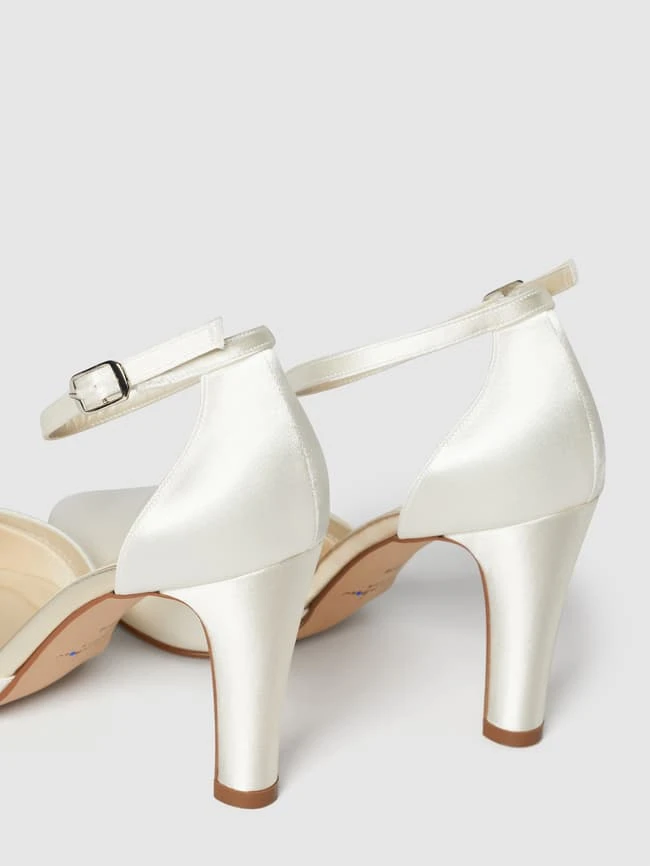 Rainbow Club Brautschuhe Aus Satin Mit Fesselriemen - Offwhite 3 Rainbow Club Brautschuhe Aus Satin Mit Fesselriemen - Offwhite – Bild 3