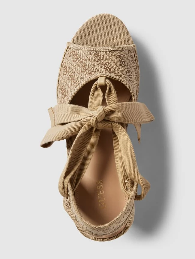 Guess Wedges Mit Label-Print Modell 'HALONA' - Beige 5 Guess Wedges Mit Label-Print Modell 'HALONA' - Beige – Bild 5