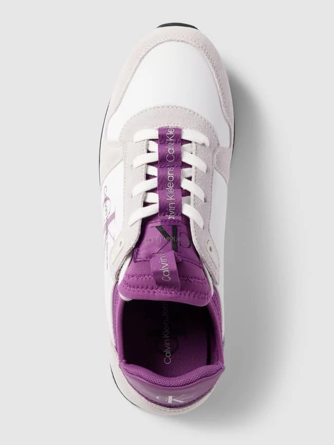 Calvin Klein Jeans Sneaker Aus Leder-Mix Mit Label-Details - Lila 5 Calvin Klein Jeans Sneaker Aus Leder-Mix Mit Label-Details - Lila – Bild 5