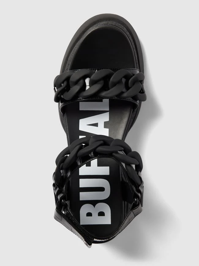 Buffalo Sandalen Mit Label-Print - Schwarz 4 Buffalo Sandalen Mit Label-Print - Schwarz – Bild 4