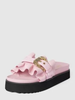 Versace Jeans Couture Slides Mit Plateau-Sohle Modell 'FONDO' - Hellrosa
