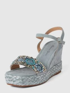 ALMA EN PENA Wedges Mit Ziersteinbesatz - Hellblau