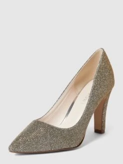 Rainbow Club Pumps Mit Effektgarn Modell 'FERA' - Silber