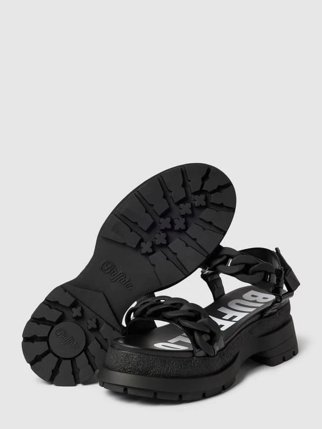 Buffalo Sandalen Mit Label-Print - Schwarz 5 Buffalo Sandalen Mit Label-Print - Schwarz – Bild 5