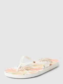Roxy Zehentrenner Mit Allover-Print Modell 'BERMUDA PRINT' - Offwhite