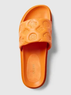 Guess Slides Mit Label-Print Modell 'FABETZA' - Orange -Modegeschäft Für Damenschuhe 750kmgpgap0k8jq694r3cgimaks4sii78p848jql94p4oe1oa17k4gaf60p4qgig8p556lia8d130l2aa93j2c9iccrm8p9l64q3iopk6ssjiohk6opjep9i6tij2p316ti3ee0