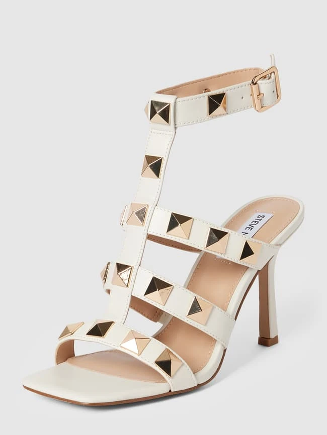 Steve Madden Sandalette Mit Nietenbesatz Modell 'CAPRI' - Offwhite 1 Steve Madden Sandalette Mit Nietenbesatz Modell 'CAPRI' - Offwhite