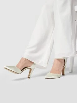 Rainbow Club Brautschuhe Aus Satin Mit Fesselriemen - Offwhite