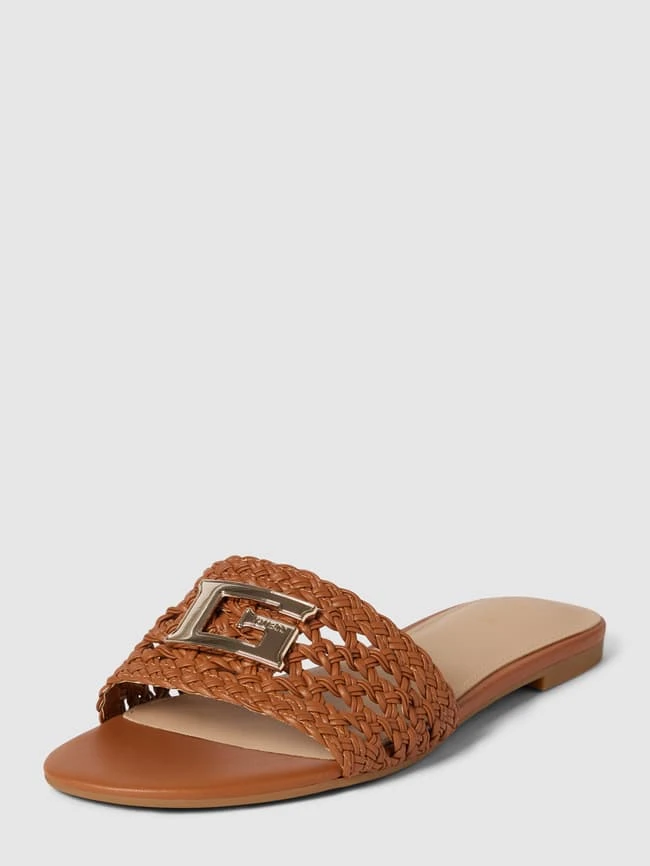 Guess Pantoletten Mit Label-Detail Modell 'TASSI' - Cognac 2 Guess Pantoletten Mit Label-Detail Modell 'TASSI' - Cognac – Bild 2