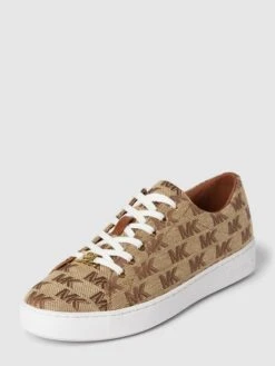 MICHAEL Michael Kors Sneaker Mit Allover-Label-Detail Modell 'KEATON' - Camel