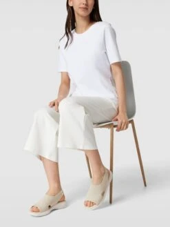 Geox Slides Mit Strukturmuster Modell 'SPHERICA' - Weiß