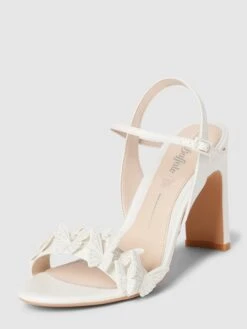 Buffalo Sandalette Mit Zierbesatz Modell 'CARLA BUTTERFLY' - Weiß