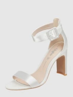 Buffalo Sandalette Aus Satin Modell 'Lorena' - Offwhite