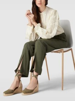 Castañer Wedges Mit Schnürverschluss Modell 'CARINA' - Olivgrün