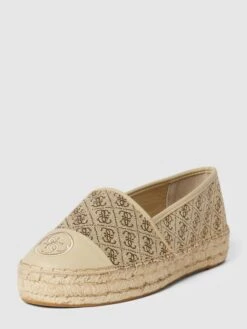 Guess Espadrilles Mit Label-Stitching Modell 'JALEEL' - Beige