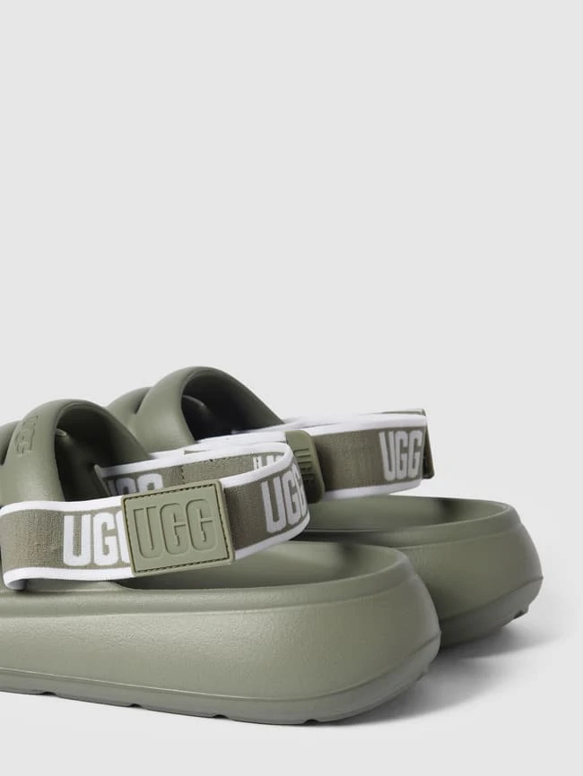 UGG Sandalen Mit Label-Details Modell 'FLUFF YEAH' - Olivgrün 3 UGG Sandalen Mit Label-Details Modell 'FLUFF YEAH' - Olivgrün – Bild 3