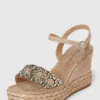 ALMA EN PENA Wedges Mit Ziersteinbesatz - Beige
