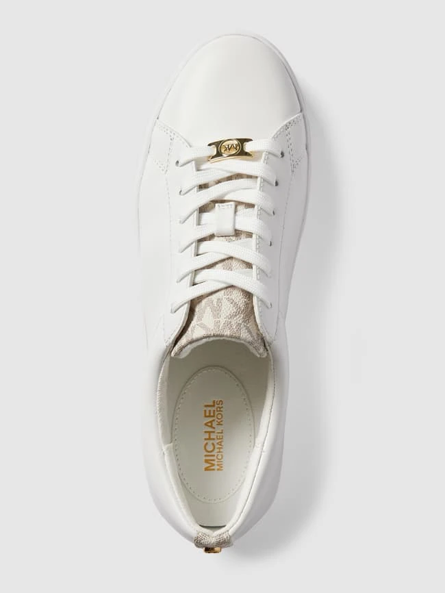 MICHAEL Michael Kors Sneaker Aus Echtem Leder Mit Kontrastbesatz - Offwhite 4 MICHAEL Michael Kors Sneaker Aus Echtem Leder Mit Kontrastbesatz - Offwhite – Bild 4