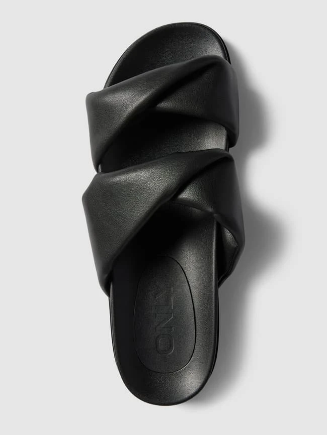 Only Pantoletten In Two-Tone-Machart - Schwarz 4 Only Pantoletten In Two-Tone-Machart - Schwarz – Bild 4