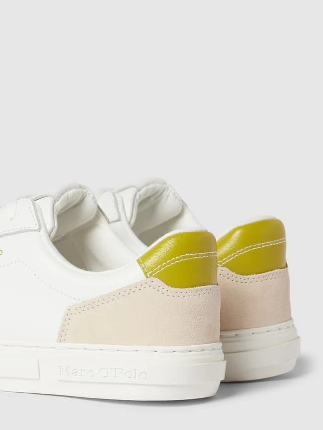 Marc O'Polo Sneaker Aus Leder Mit Kontrastbesatz - Weiß 2 Marc O'Polo Sneaker Aus Leder Mit Kontrastbesatz - Weiß – Bild 2