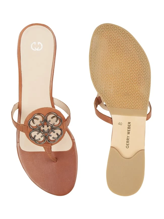 Gerry Weber Shoes Zehentrenner Aus Leder - Cognac 4 Gerry Weber Shoes Zehentrenner Aus Leder - Cognac – Bild 4