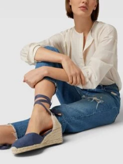Castañer Wedges Mit Schnürverschluss Modell 'CARINA' - Marineblau