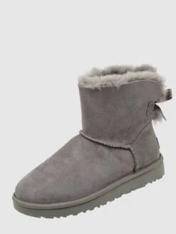 UGG Boots Aus Veloursleder Modell 'Mini Bailey' - Hellgrau