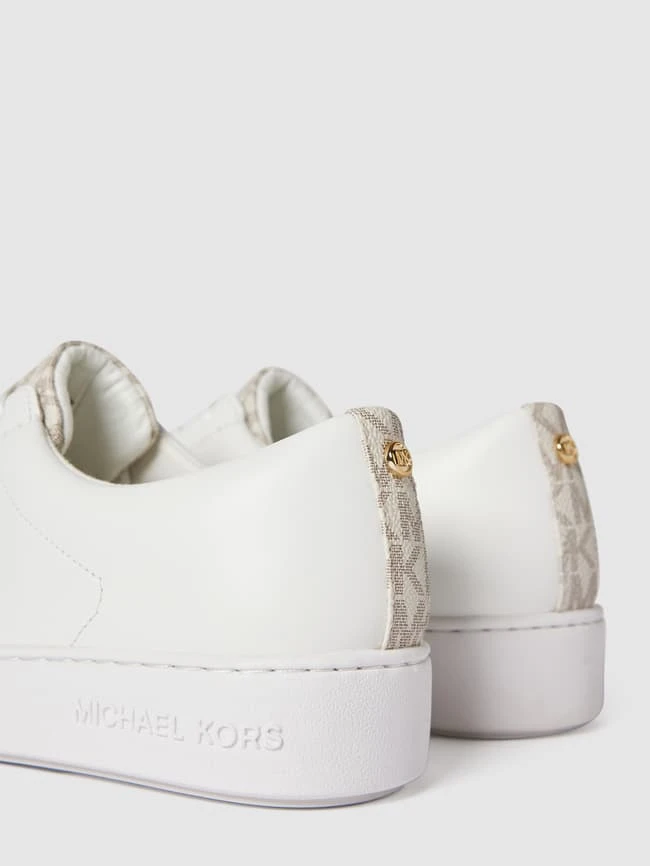 MICHAEL Michael Kors Sneaker Aus Echtem Leder Mit Kontrastbesatz - Offwhite 3 MICHAEL Michael Kors Sneaker Aus Echtem Leder Mit Kontrastbesatz - Offwhite – Bild 3