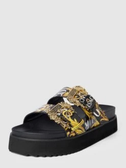 Versace Jeans Couture Sandalen Mit Plateau-Sohle - Schwarz