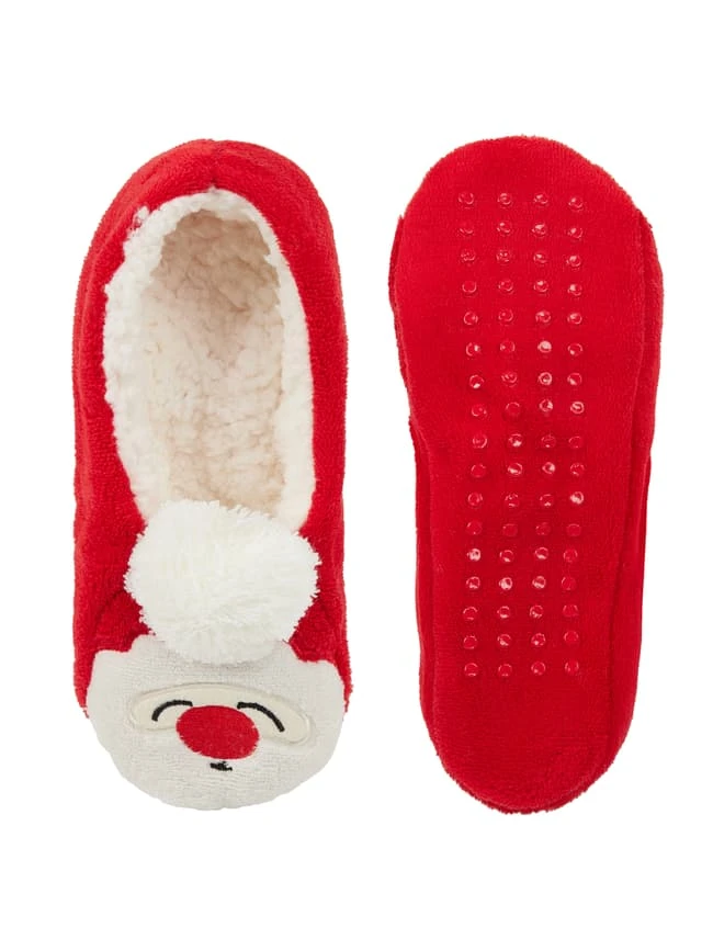 CAPELLI NEW YORK Hausschuhe Mit Teddyfutter - Rot 4 CAPELLI NEW YORK Hausschuhe Mit Teddyfutter - Rot – Bild 4