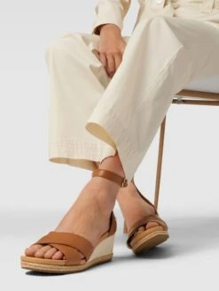 UGG Sandalen Mit Hohem Absatz Modell 'EUGENIA' - Camel