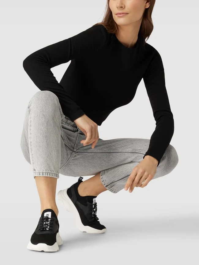 Steve Madden Sock-Sneaker Mit Label-Patch Modell 'MATCH' - Schwarz 1 Steve Madden Sock-Sneaker Mit Label-Patch Modell 'MATCH' - Schwarz