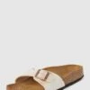 Birkenstock Hausschuhe Mit Dornschließe Aus Metallic Modell 'MADRID' - Beige
