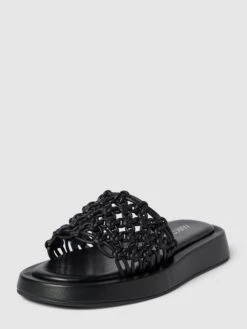 Marc Cain Bags & Shoes Pantoletten Mit Breitem Riemen - Schwarz