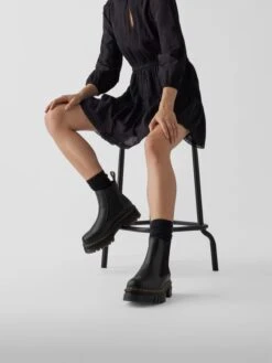 Dr. Martens Dr.Martens Chelsea Boots Mit Kontrastnaht - Schwarz