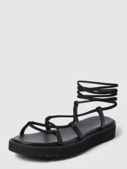 Only Sandalen Mit Schnürung Modell 'MALU' - Schwarz