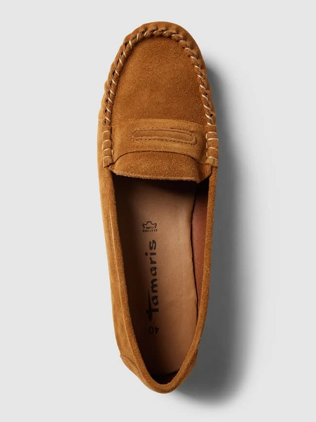 Tamaris Mokassins Mit Kontrastnähten - Cognac 5 Tamaris Mokassins Mit Kontrastnähten - Cognac – Bild 5