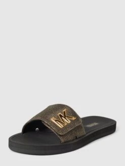 MICHAEL Michael Kors Slides Mit Label-Applikation - Schwarz
