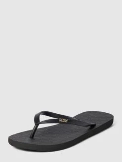 Roxy Zehentrenner Mit Label-Applikation Modell 'VIVA' - Schwarz