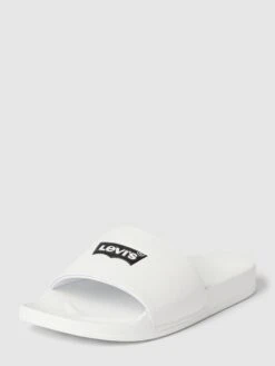 Levi’s® Acc. Slides Mit Label-Print Modell 'JUNE BATWING' - Weiß