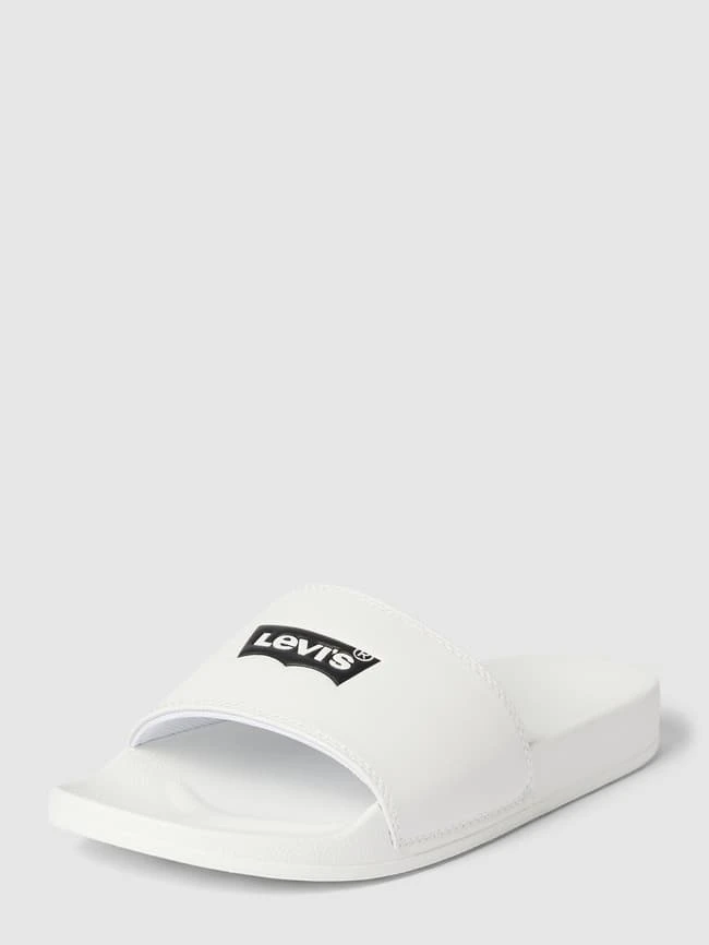 Levi’s® Acc. Slides Mit Label-Print Modell 'JUNE BATWING' - Weiß 1 Levi’s® Acc. Slides Mit Label-Print Modell 'JUNE BATWING' - Weiß