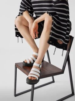 Dr. Martens Dr.Martens Sandalen Mit Kontrastnaht - Weiß