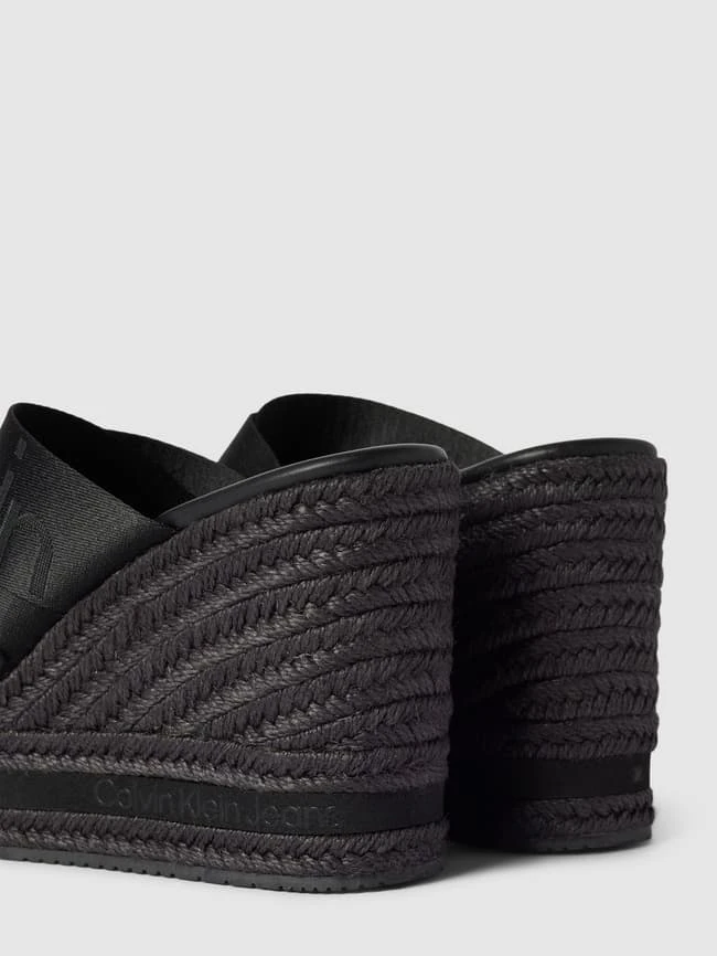 Calvin Klein Jeans Wedges Mit Label-Print - Schwarz 2 Calvin Klein Jeans Wedges Mit Label-Print - Schwarz – Bild 2