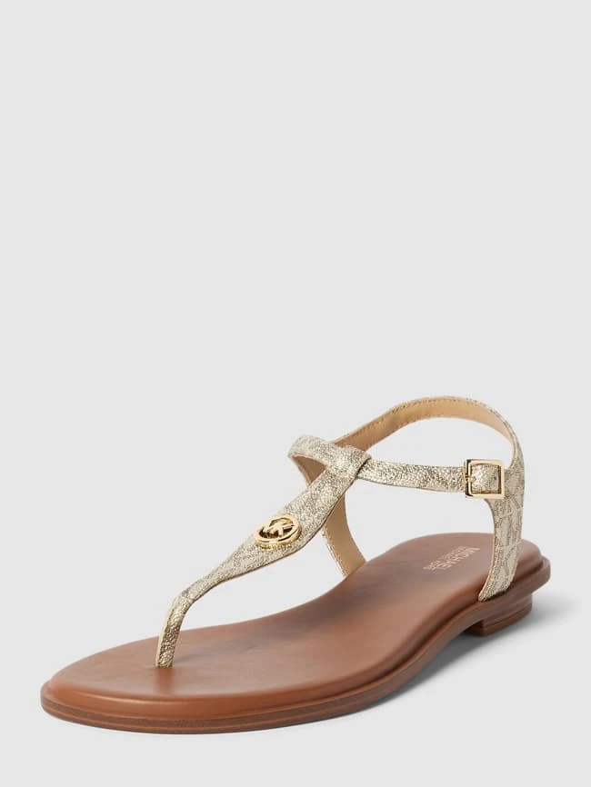 MICHAEL Michael Kors Zehentrenner Mit Label-Applikation - Gold 2 MICHAEL Michael Kors Zehentrenner Mit Label-Applikation - Gold – Bild 2